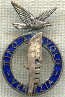 1930s Italian Skeet Shooting Association of Venice Lapel Pin