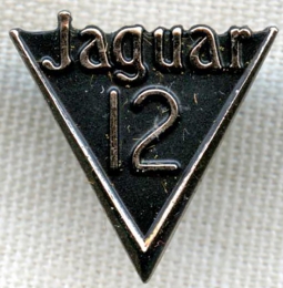 Cool, Vintage Early 1970's Jaguar V-12 Engine Lapel Pin<p>NOT CURRENTLY AVAILABLE