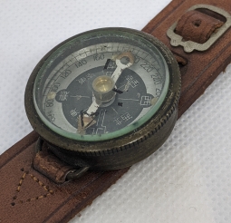 Beautiful WWII Japanese Army Officer Private Purchase Wrist Compass
