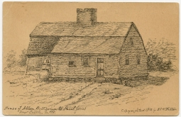 Circa 1912 Postcard of John Paul Jones' Boatswain's (Allen) House, New Castle, New Hampshire