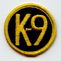 Small Circa 1980s Police K-9 Round Patch