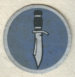 Unused but Soiled Early WWII US Army Kiska Task Force Shoulder Patch, Printed on Cotton