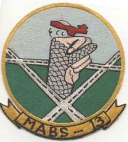 Korean War Japanese-Made US Marine Corps MABS-13 Jacket Patch