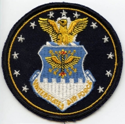 Korean War Era USAF HQ Jacket Patch Embroidered on Twill