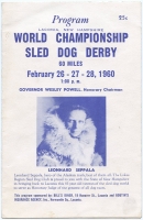 1960 Laconia, NH World Championship Sled Dog Derby Program with News Clippings