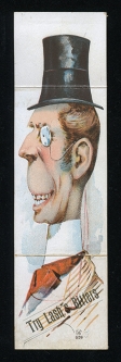 Rare 1890's Lash's Bitters "Puzzle Card" Advertisement Show a Ruffian Turning into a Dandy