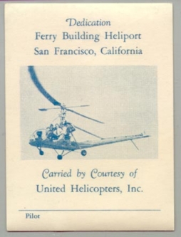 1940s United Helicopters Inc. Label UNIQUE