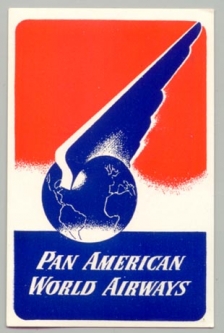 1940s Pan American World Airways Baggage Label