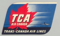 1950s Trans-Canada Air Lines Baggage Label