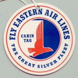 1940s Eastern Air Lines Cabin Tag