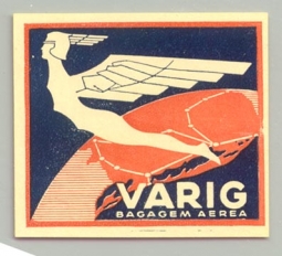 1930s Varig Baggage Label