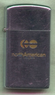 1971 NORTH AMERICAN VAN LINES Advertising ZIPPO