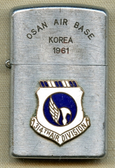 Great 1961 USAAF 314th Air Division Oson Air Base Korea Lighter By Uulcar Japan