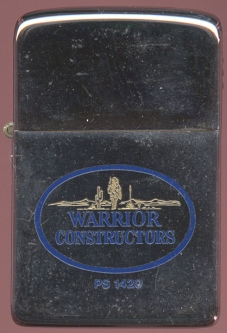 1960s Warrior Construction Advertising Lighter by Park