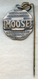Nice 1938 50th Annual Convention Moose Numbered Key Fob