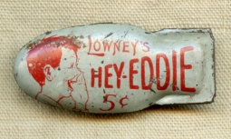 1910s Lowney's "Hey Eddie!" Candy Bar Pocket Clicker