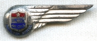 Late 1940s United Airlines Stewardess Wing in Sterling by Robbins