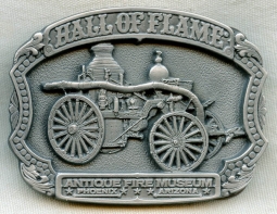 Limited Edition Pewter Belt Buckle from Hall of Flame Fire Museum Phoenix, Arizona