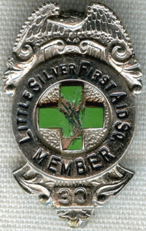 1930s Little Silver, New Jersey 1st Aid Squadron Member Badge