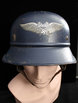 Nice Late 1930's Nazi Luftschutz (Civil Defense) "Gladiator" Helmet
