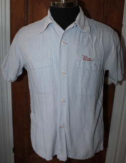 Wonderful Vintage Early 1950's Eastern Air Lines Bowling Shirt for Team 'Silverliners'