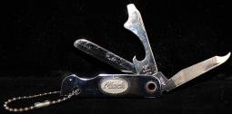 Vintage 1960s Mack Truck Promotional Pocket Knife with Blade Can Opener Screwdriver & File