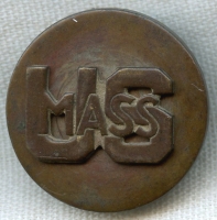 1930s Massachusetts National Guard Collar Disc