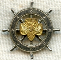 Early 1950's Girl Scouts Mariner Uniform Badge with Safety Type Catch by Lions Brothers
