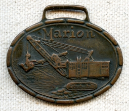 Great Old 1920's - 1930's Marion Steam Shovel Co. Adv.Watch Fob