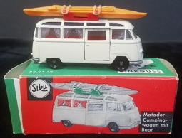 Fabulous Early 1960's SIKU MATADOR Camping Wagen Mit Boat All Original!