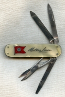 1950's Matson Lines Ocean Liner Souvenir Pocket / Grooming Knife