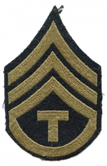 Mid-WWII US Army Rank Stripes for Technician Third Grade