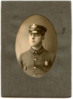 Great 1910's - 1920's Medford, Massachusetts Fireman Photo Breast & Hat Badge #'d 57
