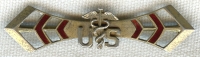 Beautiful WWI US Army Medical Sweetheart Pin by Robbins in Gilt Sterling