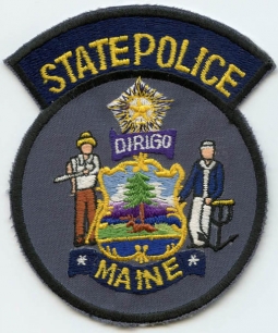1980s Maine State Police Uniform Patch