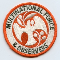 Early 1980s Multinational Force & Observers (M.F.O.) Egypt-Israel Peacekeeping Force Shoulder Patch
