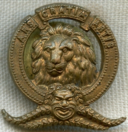 Great, Early MGM Lion Logo Lapel Pin Ca. 1920's by Steiner Uniform Co., New York