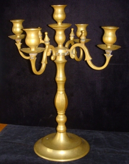 Great Late Nineteenth Century Brass Candleabra