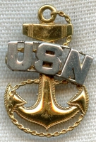 Miniature WWII US Navy CPO Badge by Vanguard
