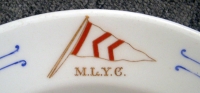 Circa 1908 Moosehead Lake Yacht Club (MLYC, Greenville, Maine) Soup Bowl by Onondaga