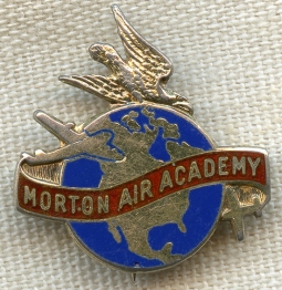 WWII Morton Air Academy Lapel Pin from Gary Field in Blythe, CA Primary USAAF Training School