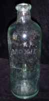 Circa 1880 Moxie Nerve Food (Lowell, Massachusetts) Wood Mold Bottle with Blob or Donut Top