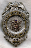 WWII US Army Military Police Badge from Selma, Alabama