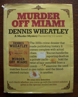 1979 Edition "Murder Off Miami" by Dennis Wheatley Fictional Crime Dossier Whodunit