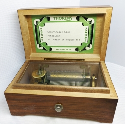 Lovely Vintage 1950's Thorens Swiss Music Box. Works Great!