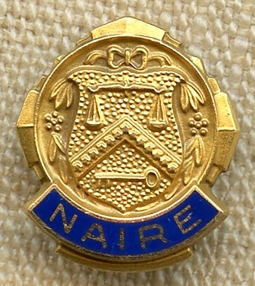 Scarce 1950's NAIRE Nat Association of Int Rev Employees Federal Worker Union Lapel Pin