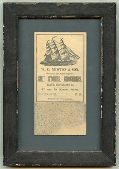 Wonderful 19th Century Nautical Match Strike from Portsmouth, NH