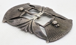 Lovely Old 1930's - 40's Sandcast Navajo Silver Buckle