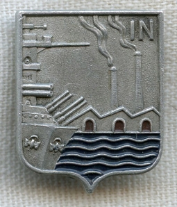 1941-43 Vichy Directorate of Naval Industries Toulon Badge/Direction de la Marine Industries