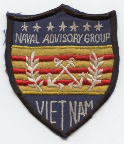 Circa 1968 Smaller Sized US Naval Advisory Group Vietnam, Nam Made Pocket Patch